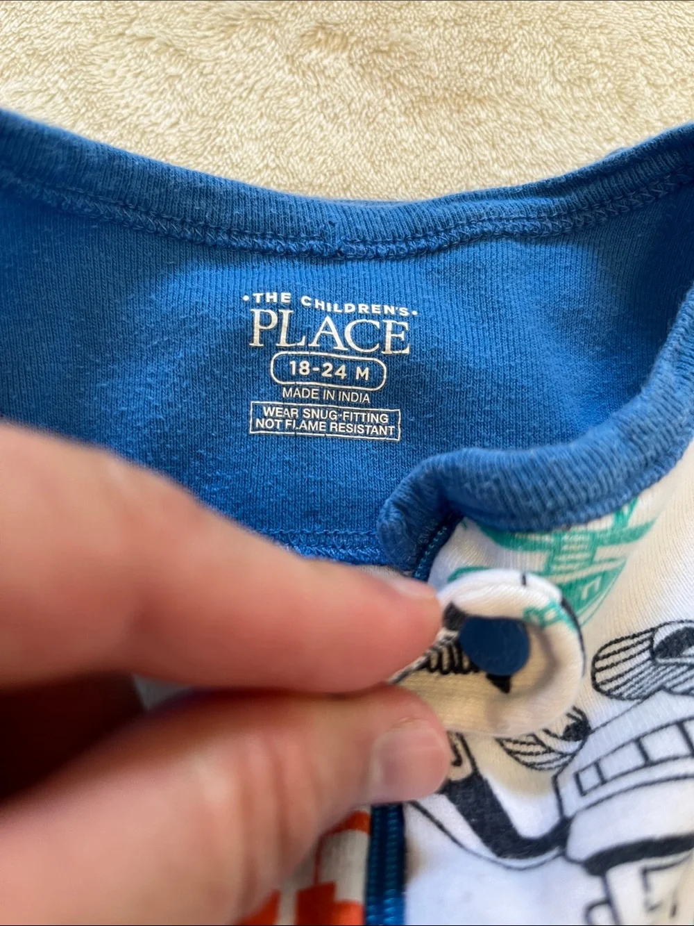 The Children’s Place | Cotton One-Piece Summer Pajamas Set